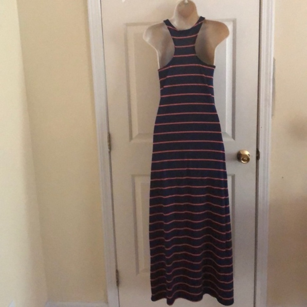 Nautical Racerback Maxi Dress Small - Picture 2 of 6